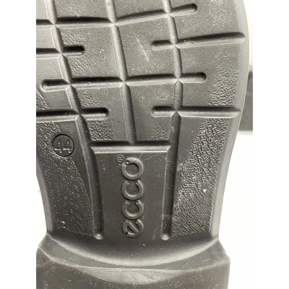 ECCO Shoes Men US 10 EU 44Black‎ Leather Dress Bicycle Toe Oxford Comfort